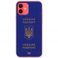 Чохол для iPhone 12 mini MixCase патріотичні Україна паспорт