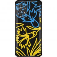 Чохол для Samsung Galaxy A52 MixCase патріотичні синє-жовта лілія