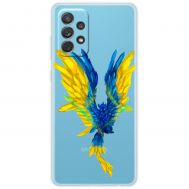 Чохол для Samsung Galaxy A52 MixCase патріотичні жовто-синій птах