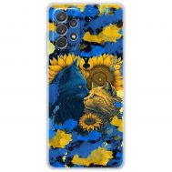 Чохол для Samsung Galaxy A52 MixCase патротичні cats in a sunflower