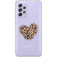Чохол для Samsung Galaxy A52 MixCase Леопард серце
