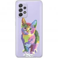 Чохол для Samsung Galaxy A52 Mixcase кольоровий котик