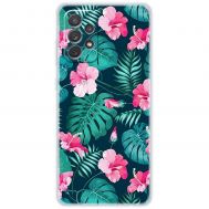 Чохол для Samsung Galaxy A52 MixCase квіти тропічні