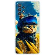 Чохол для Samsung Galaxy A52 MixCase патріотичні військовий котик