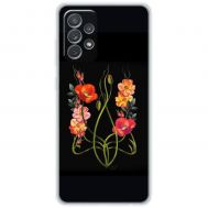Чохол для Samsung Galaxy A52 MixCase патротичні Тризуб з квітів