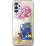 Чохол із стразами Samsung A325 Galaxy A32 Little Boy and Girl