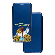 Чохол-книжка Samsung Galaxy A13 (A135) з малюнком Українка із соняшниками