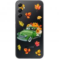 Чохол для Samsung Galaxy A14 MixCase осінь авто з гарбузами