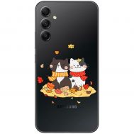 Чохол для Samsung Galaxy A34 (A346) MixCase осінь котяча осінь
