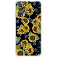 Чохол для Samsung Galaxy A72 MixCase квіти соняшники
