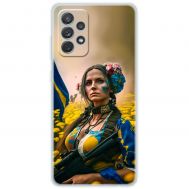 Чохол для Samsung Galaxy A72 MixCase патріотичні ніжна Українка