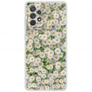 Чохол для Samsung Galaxy A72 MixCase квіти ромашки фарбами