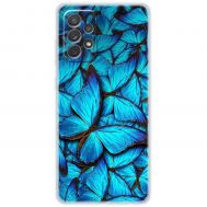 Чохол для Samsung Galaxy A73 (A736) MixCase метелики сині