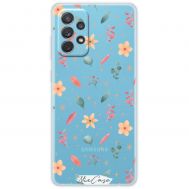 Чохол для Samsung Galaxy A72 Mixcase квіти жовті та рожеві квіти у гілках