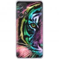 Чохол для Samsung Galaxy A73 (A736) MixCase звірі кольоровий тигр