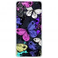 Чохол для Samsung Galaxy A73 (A736) MixCase метелики кольоровий мікс