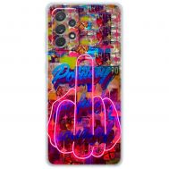 Чохол для Samsung Galaxy A73 (A736) MixCase графіті pink hand