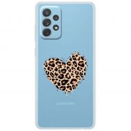 Чохол для Samsung Galaxy A73 (A736) MixCase Леопард серце