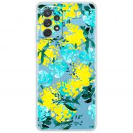 Чохол для Samsung Galaxy A73 (A736) MixCase патріотичні жовто-блакитні квіти