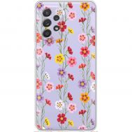 Чохол для Samsung Galaxy A73 (A736) Mixcase квіти патерн квіткових ліан