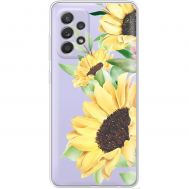 Чохол для Samsung Galaxy A73 (A736) Mixcase квіти великі соняшники