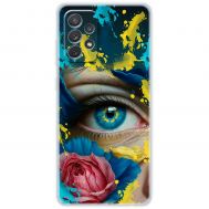 Чохол для Samsung Galaxy A73 (A736) MixCase патріотичні Синє жіноче око