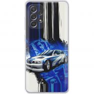 Чохол для Samsung Galaxy A73 (A736) MixCase авто бмв на синьому