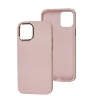Чохол для iPhone 12 / 12 Pro Bonbon Metal style light pink