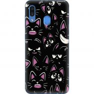 Чохол для Samsung Galaxy A20 / 30 MixCase мультики black cat