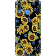Чохол для Samsung Galaxy A20 / 30 MixCase квіти соняшники