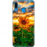 Чохол для Samsung Galaxy A20 / 30 MixCase осінь поле соняшників