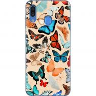 Чохол для Samsung Galaxy A20 / 30 MixCase метелики фарбами