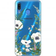 Чохол для Samsung Galaxy A20 / 30 Mixcase квіти білі квіти лісові трави