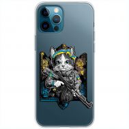Чохол для iPhone 12 Pro MixCase патріотичні кіт захисник