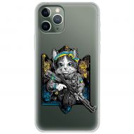 Чохол для iPhone 11 Pro MixCase патріотичні кіт захисник