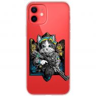 Чохол для iPhone 12 mini MixCase патріотичні кіт захисник