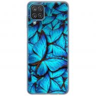 Чохол для Samsung Galaxy A12 / M12 MixCase метелики сині