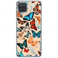 Чохол для Samsung Galaxy A12 / M12 MixCase метелики фарбами