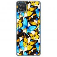 Чохол для Samsung Galaxy A12 / M12 MixCase метелики різнокольорові