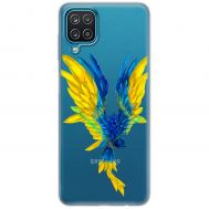Чохол для Samsung Galaxy A12 / M12 MixCase патріотичні жовто-синій птах