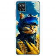 Чохол для Samsung Galaxy A12 / M12 MixCase патріотичні військовий котик