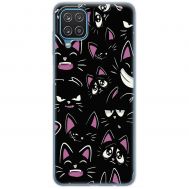 Чохол для Samsung Galaxy A12 / M12 MixCase мультики black cat