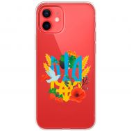 Чохол для iPhone 12 mini MixCase патріотичні герб у квітах