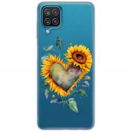 Чохол для Samsung Galaxy A12 / M12 MixCase осінь соняшник з серцем