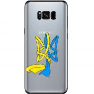 Чохол для Samsung Galaxy S8 (G950) MixCase патріотичні синє-жовтий Тризуб