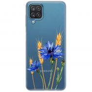 Чохол для Samsung Galaxy A12 / M12 Mixcase квіти волошки в колосках