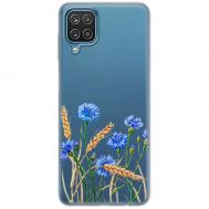 Чохол для Samsung Galaxy A12 / M12 Mixcase квіти волошки в пшениці