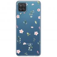 Чохол для Samsung Galaxy A12 / M12 Mixcase квіти патерн квіти гілки евкаліпт