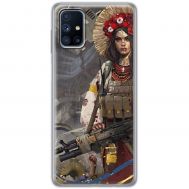 Чохол для Samsung Galaxy M51 (M515) MixCase патріотичні дівчина воїн