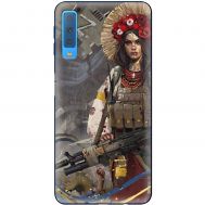 Чохол для Samsung Galaxy A7 2018 (A750) MixCase патріотичні дівчина воїн